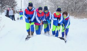 «Снежный десант» высадился в Ленинске-Кузнецком