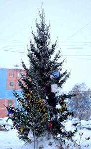 Новогодние чудеса в подъезде жилого дома