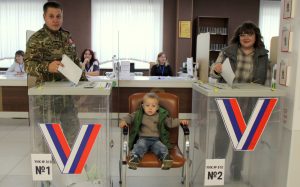 Полысаевцы активно шли на голосование